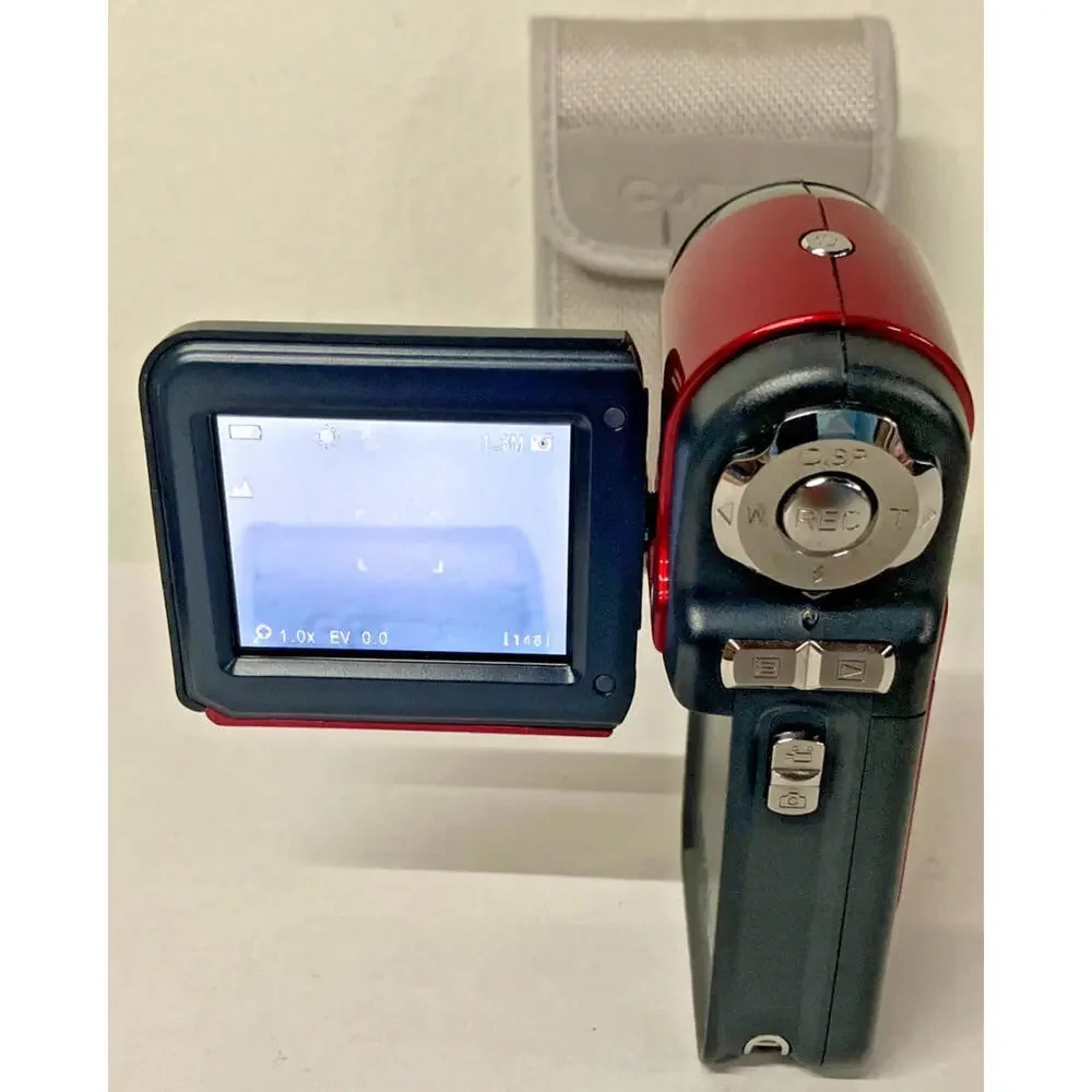 Cobra Digital Camcorder Red DVC2500 64 MB Storage 5 Mega Pixel 8x Zoom